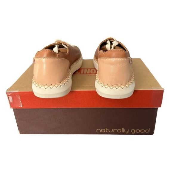 Pikolinos Brown Tan Sneakers with Espadrille Detail - Picture 5 of 11